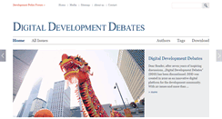 Desktop Screenshot of digital-development-debates.org