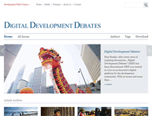 Tablet Screenshot of digital-development-debates.org